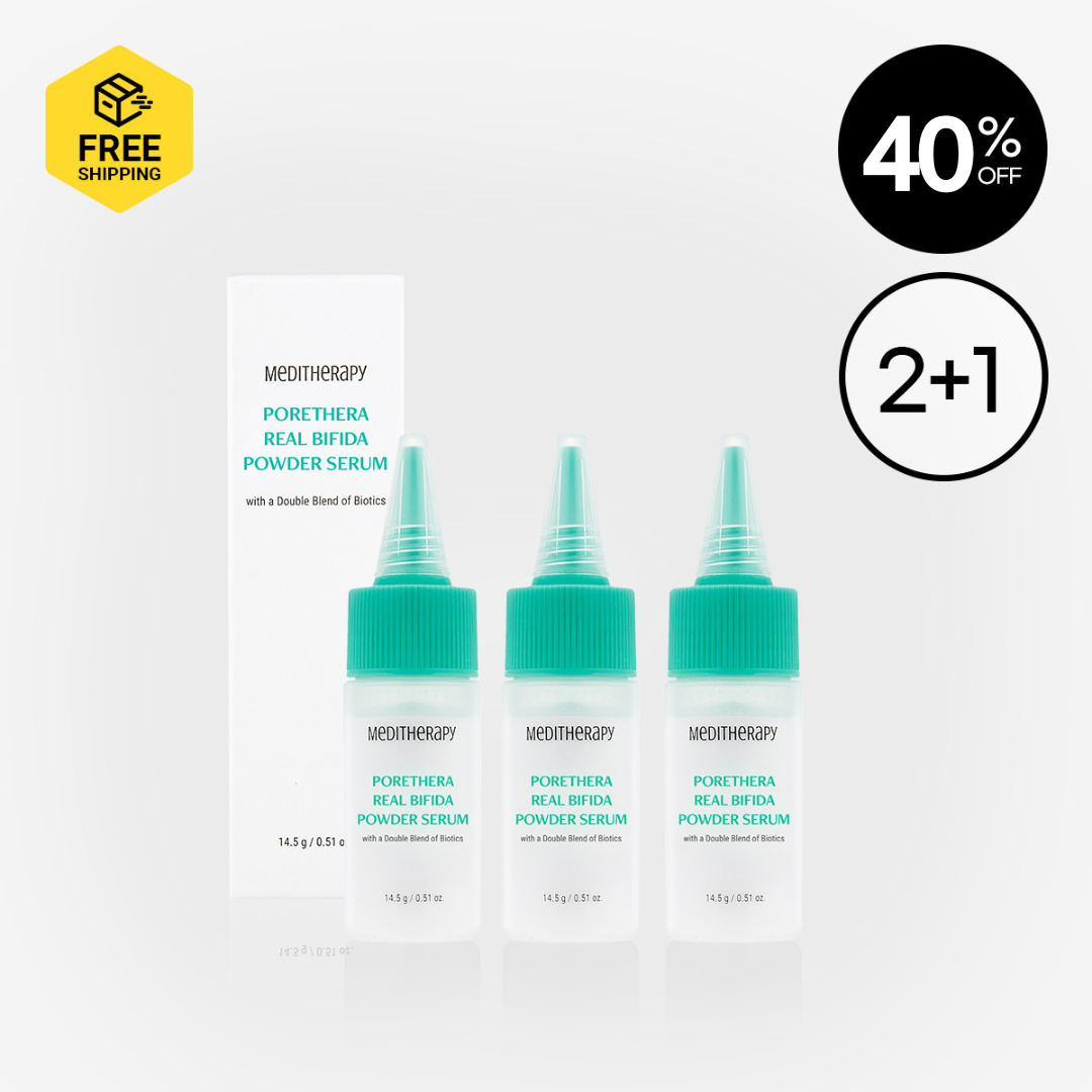 [MEDITHERAPY] PORETHERA REAL BIFIDA POWDER SERUM 2+1
