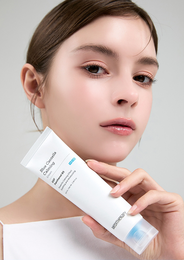 [MEDITHERAPY] Hyaluronic Acid Skin Booster Serum + Blue Centella Calming Cream