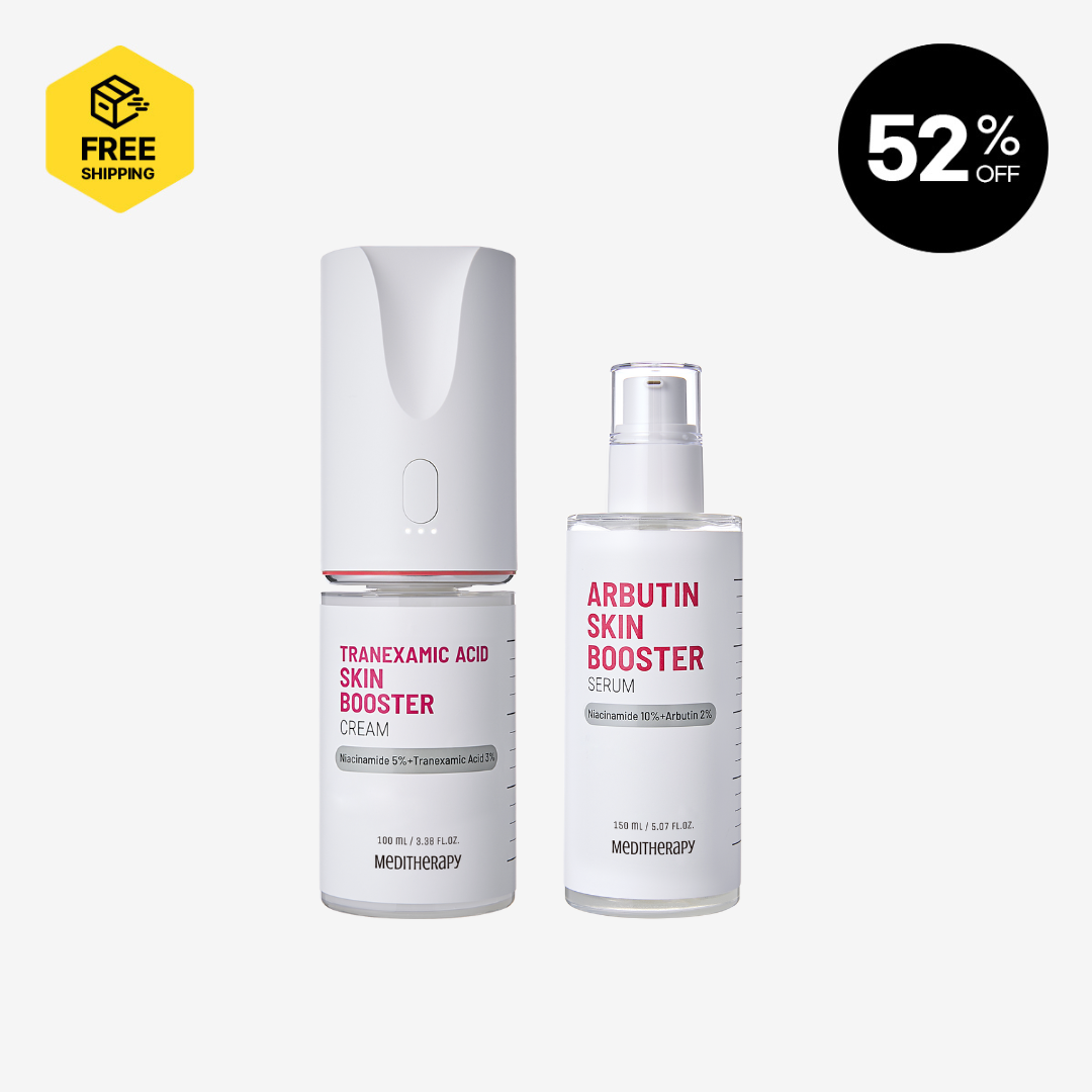 [MEDITHERAPY] TRANEXAMIC ACID SKIN BOOSTER + BOOSTER CAP DEVICE + ARBUTIN SKIN BOOSTER SERUM