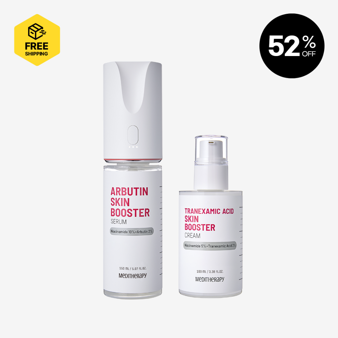 [MEDITHERAPY] ARBUTIN SKIN BOOSTER SERUM + BOOSTER CAP DEVICE + TRANEXAMIC ACID SKIN BOOSTER CREAM