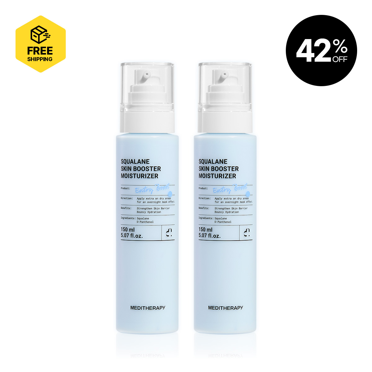 [MEDITHERAPY] Squalane Skin Booster Moisturizer 1+1