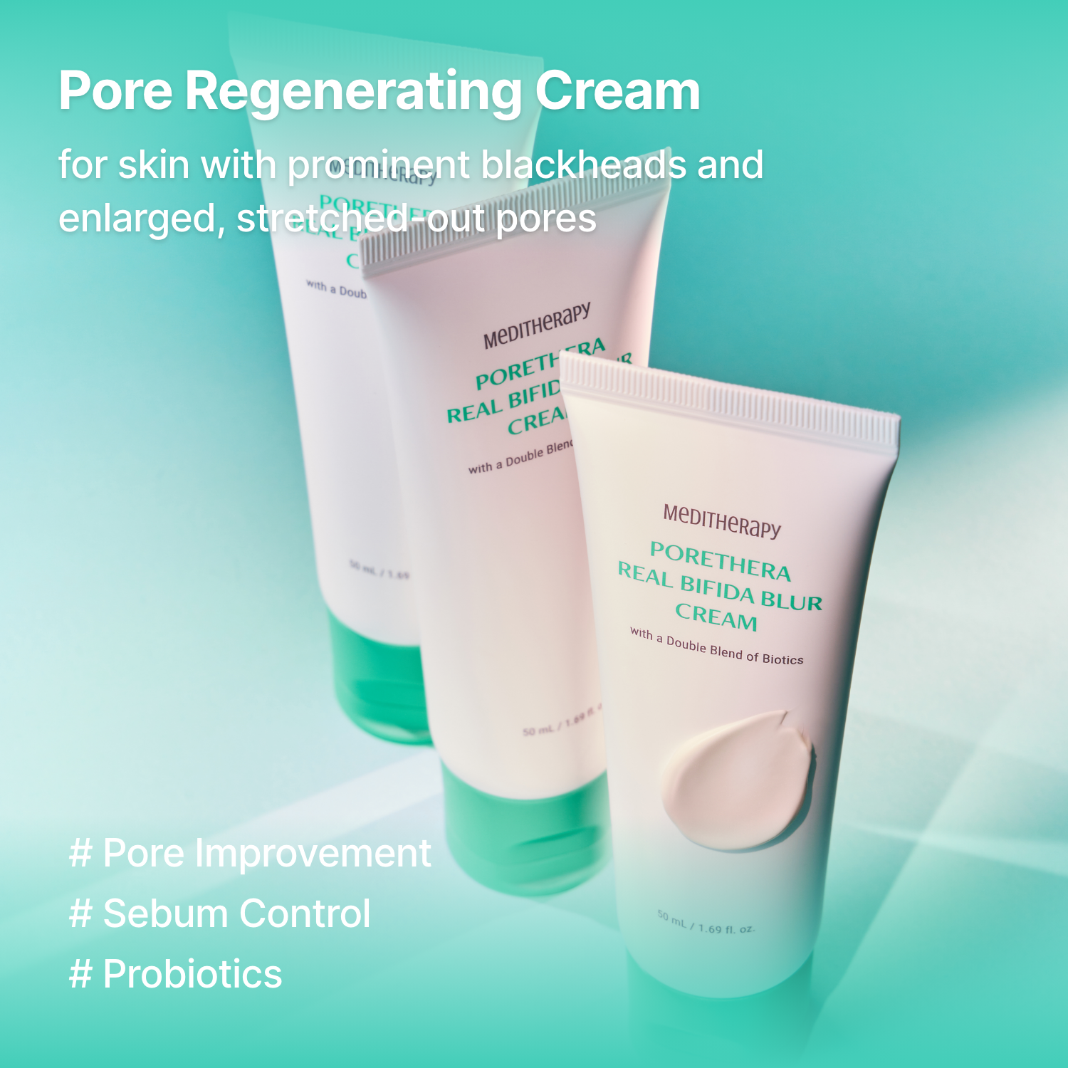 [MEDITHERAPY] PORETHERA REAL BIFIDA BLUR CREAM 2+1