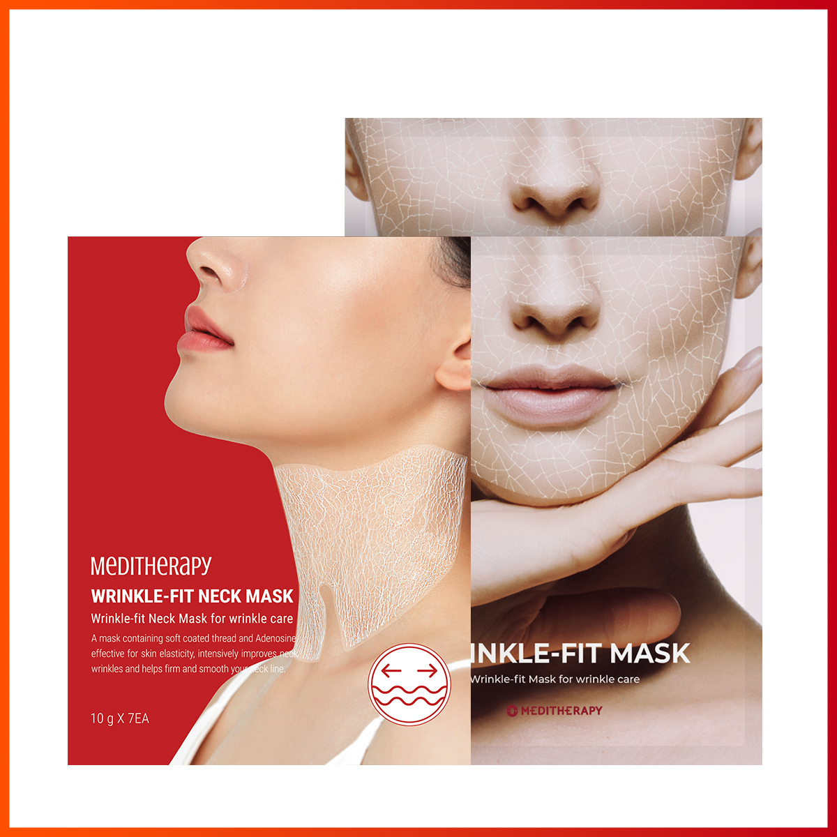 [1st ANNIVERSARY EVENT-$69 사은품] 2PCS OF WRINKLE FIT MASK + 1PC OF WRINKLE FIT NECK MASK 