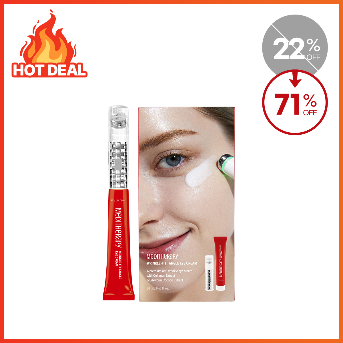 [MEDITHERAPY] Wrinkle-Fit Tangle Eye Cream