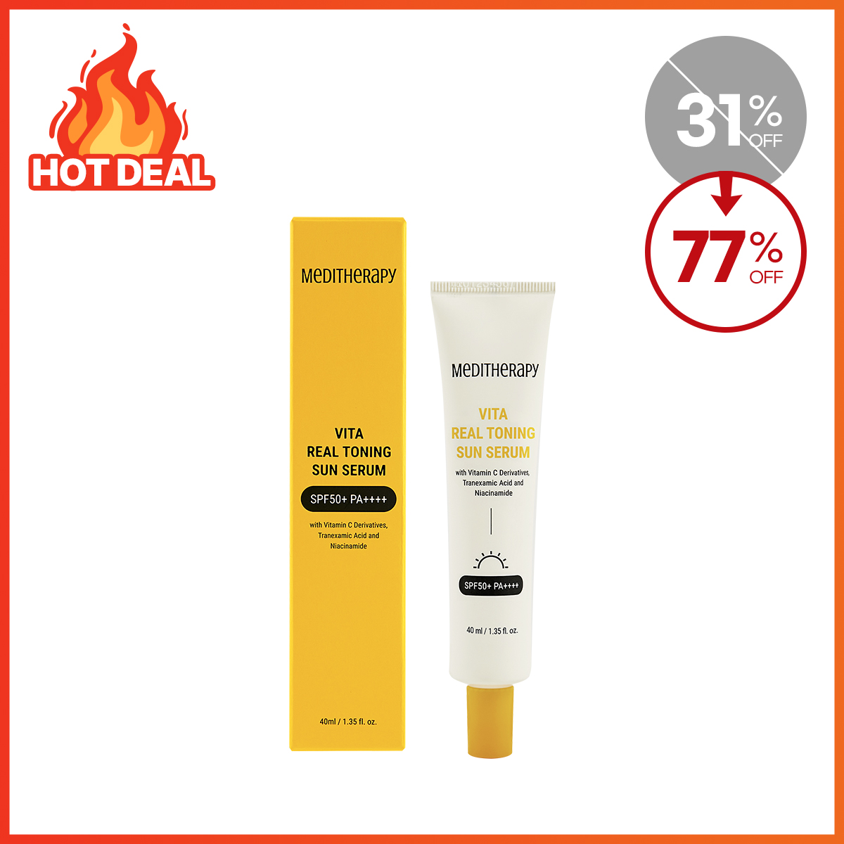 [MEDITHERAPY] VITA REAL TONING SUN SERUM 