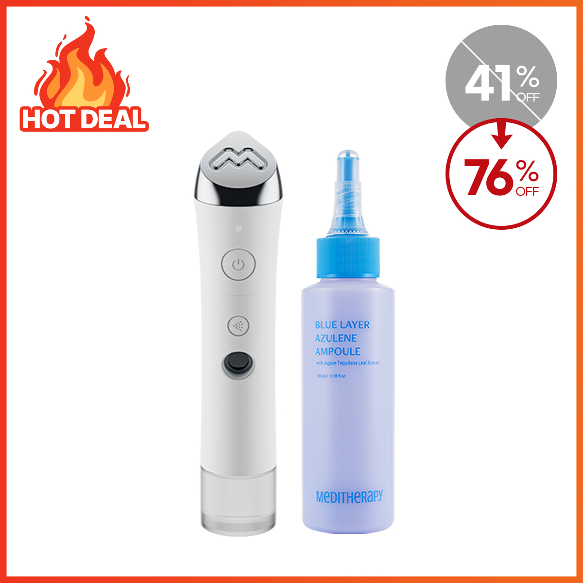 [MEDITHERAPY] BLUE LAYER AMPOULE JET + AZULENE AMPOULE