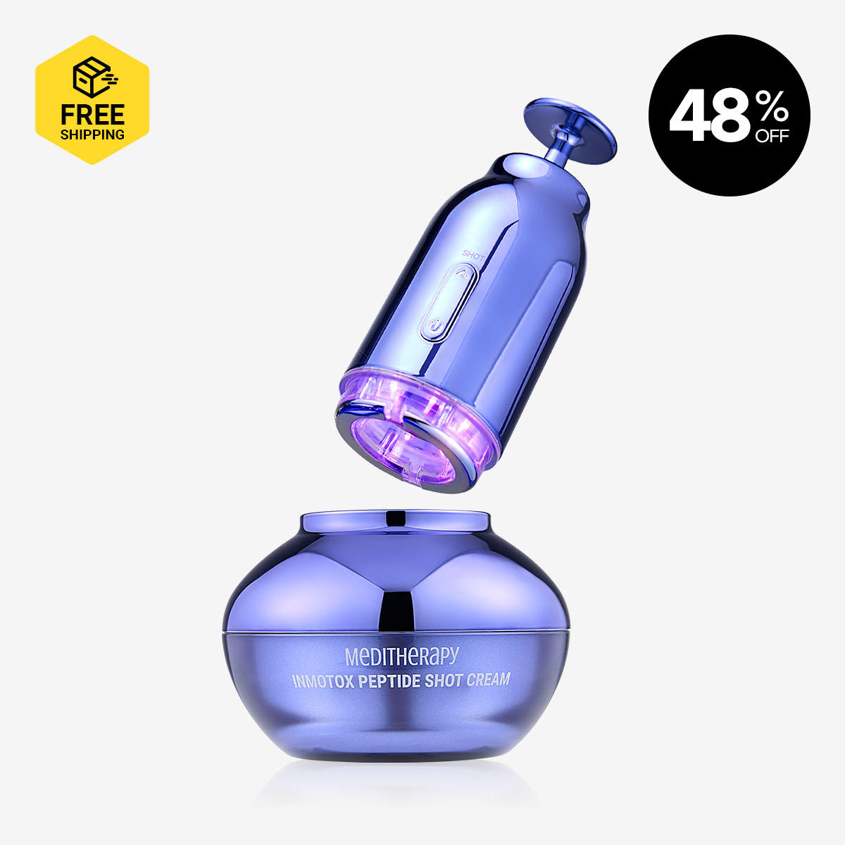 [MEDITHERAPY] Inmotox Peptide Shot Cream + Suction Jet EMS device 
