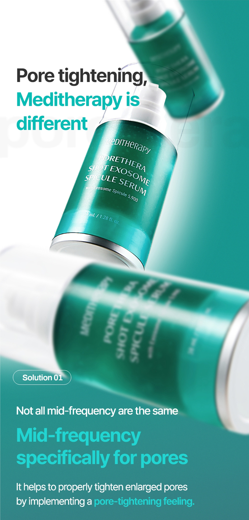 ボディ・フェイスケア MEDITHERAPY PORE-THERA SHOT MINIMIZER MEDITHERAPY Porethera Line up Shot Minimizer device +