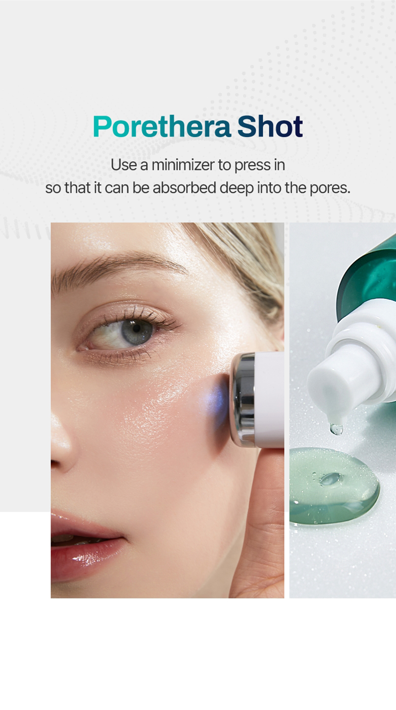 ボディ・フェイスケア MEDITHERAPY PORE-THERA SHOT MINIMIZER MEDITHERAPY Porethera Line up Shot Minimizer Device+Exosome
