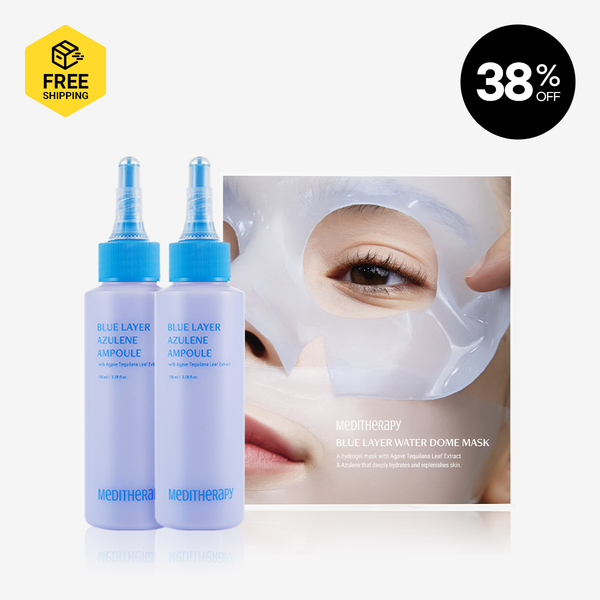 [MEDITHERAPY] Blue Layer Azulene Ampoule 3+1