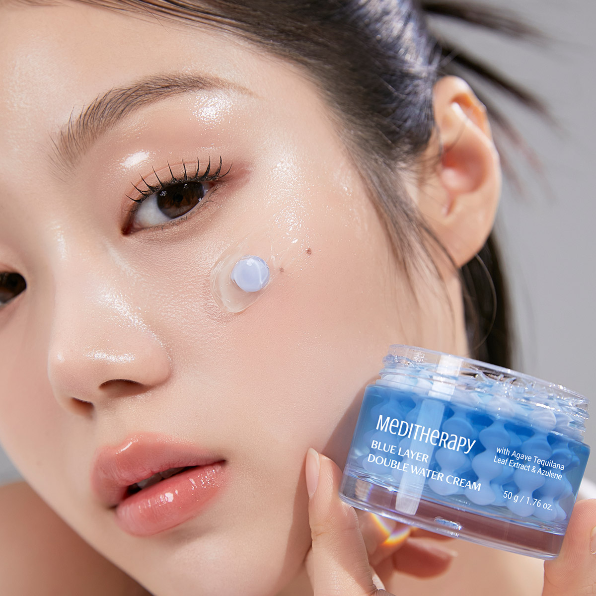 [MEDITHERAPY] Blue Layer Double Water Cream 1 + Dome Mask 2 Boxes