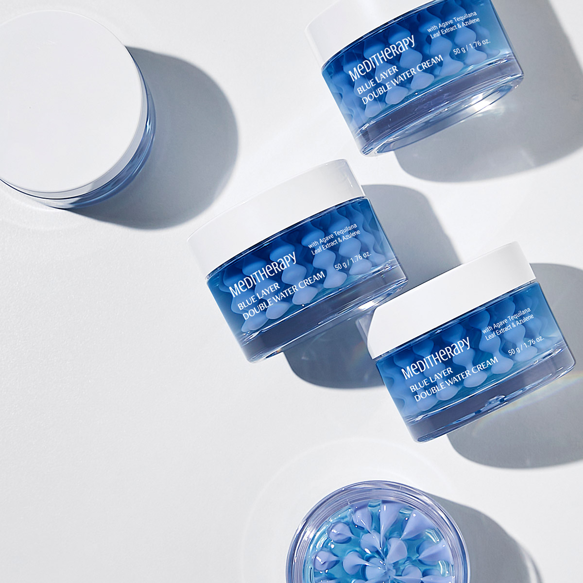 [MEDITHERAPY] Blue Layer Double Water Cream 1 + Dome Mask 2 Boxes