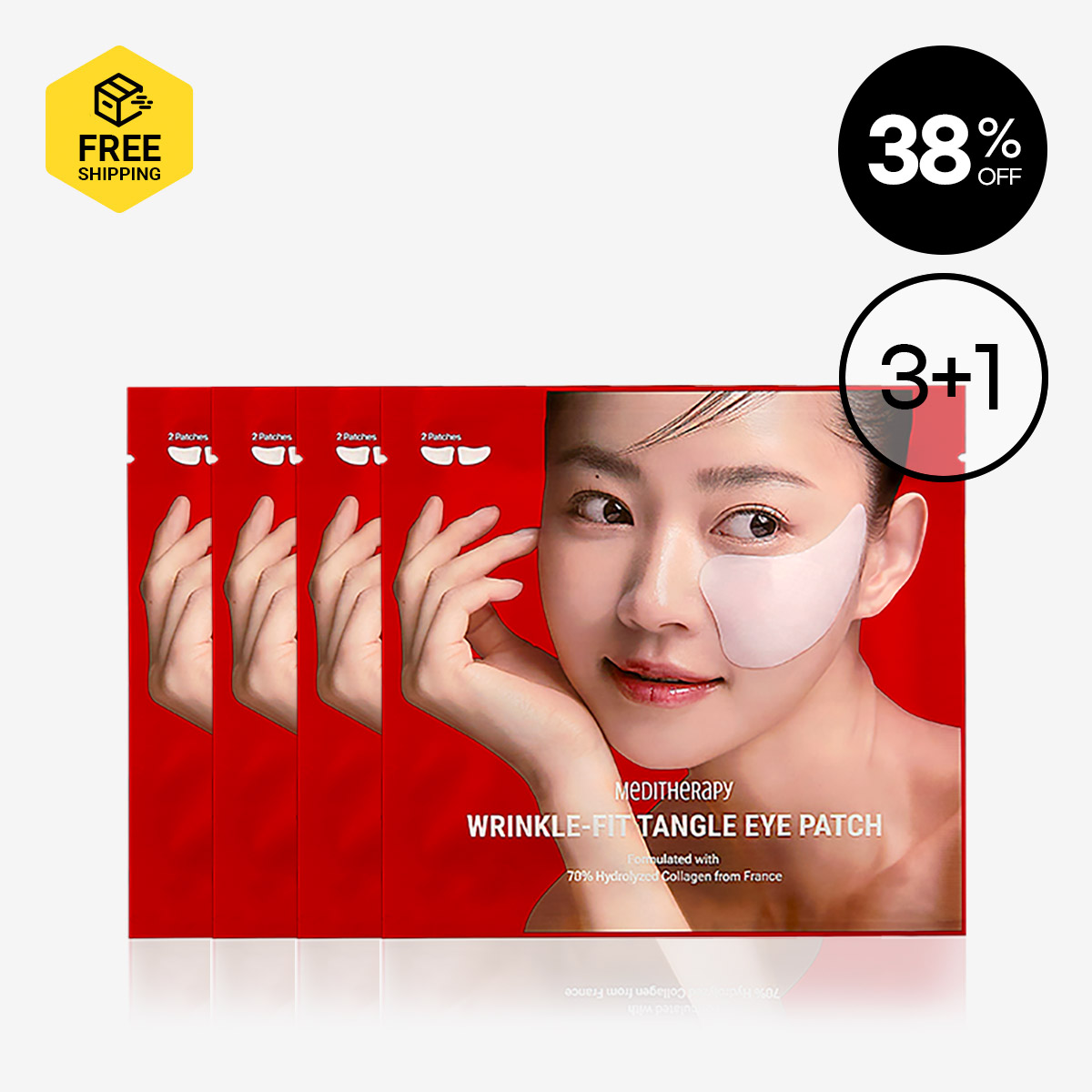 [MEDITHERAPY] Wrinkle-fit Tangle Collagen Eye Patch