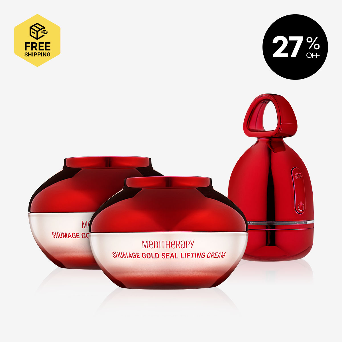 MEDITHERAPY] Shumage Gold Seal Lifting Cream 2 + Shumage EMS device
