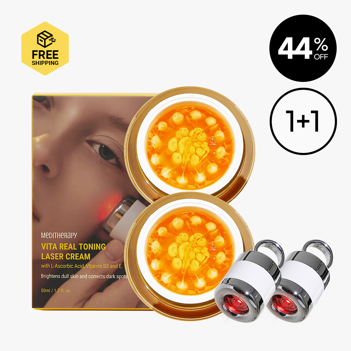 [MEDITHERAPY] VITA REAL TONING LASER CREAM 1+1 