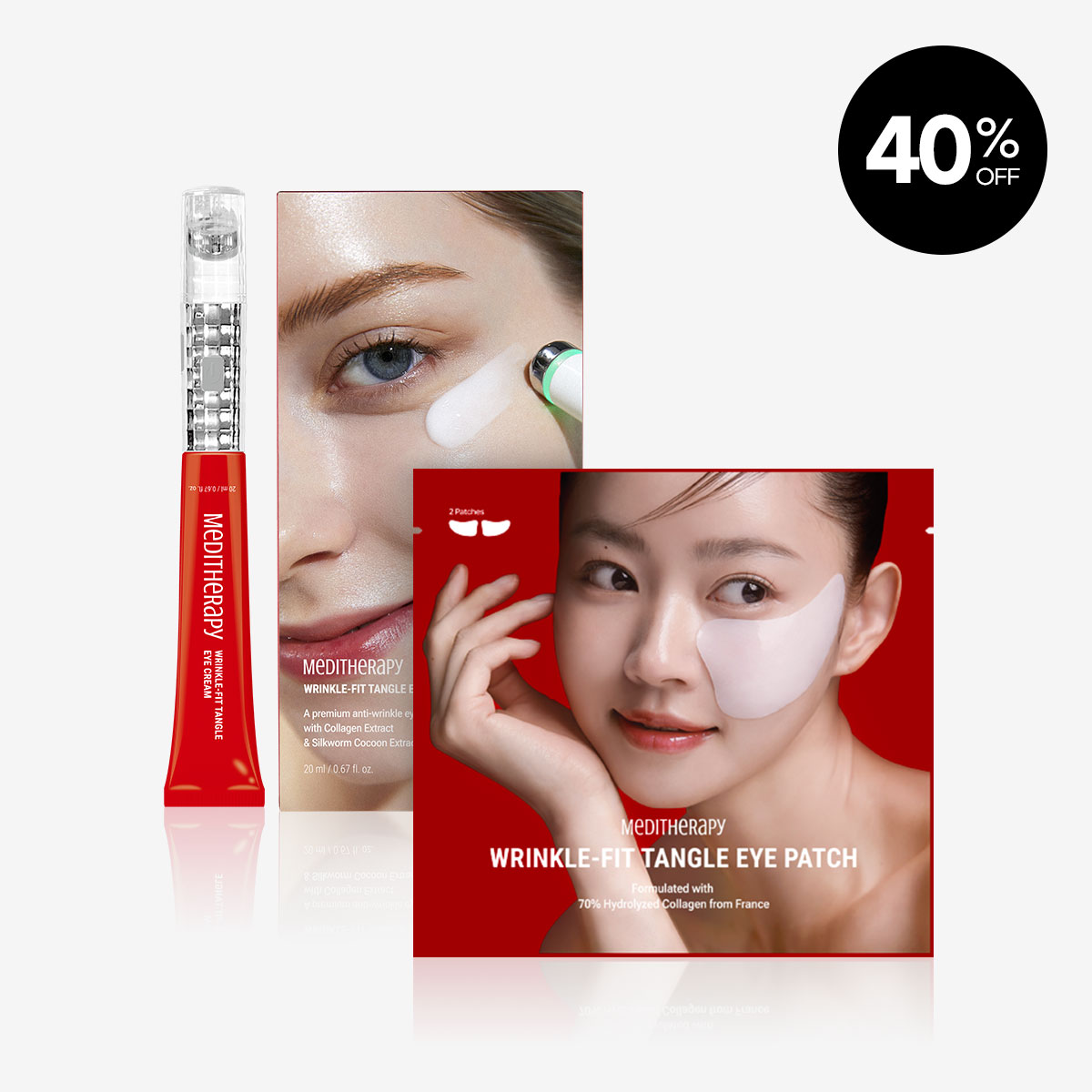 [MEDITHERAPY] Wrinkle-Fit Tangle Eye Cream + Wrinkle-Fit Tangle Eye Patch