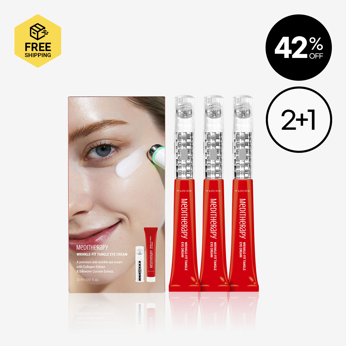 [MEDITHERAPY] Wrinkle-Fit Tangle Eye Cream 2+1