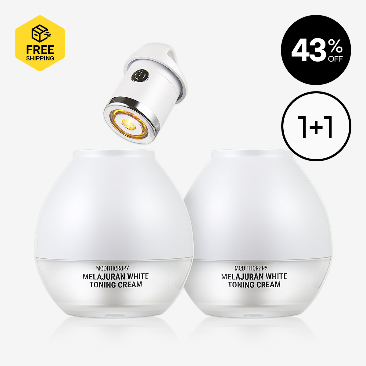 [MEDITHERAPY] MELAJURAN WHITENING TONE-UP CREAM 2 + TONE-UP EMS DEVICE