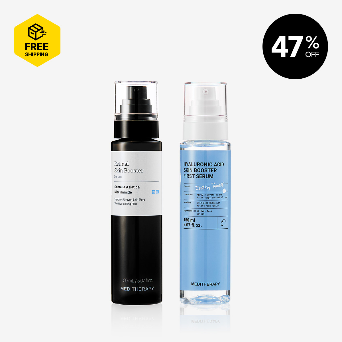(PRE-ORDER) Hyaluronic Acid Skin Booster First Serum + Retianl Skin Booster Serum