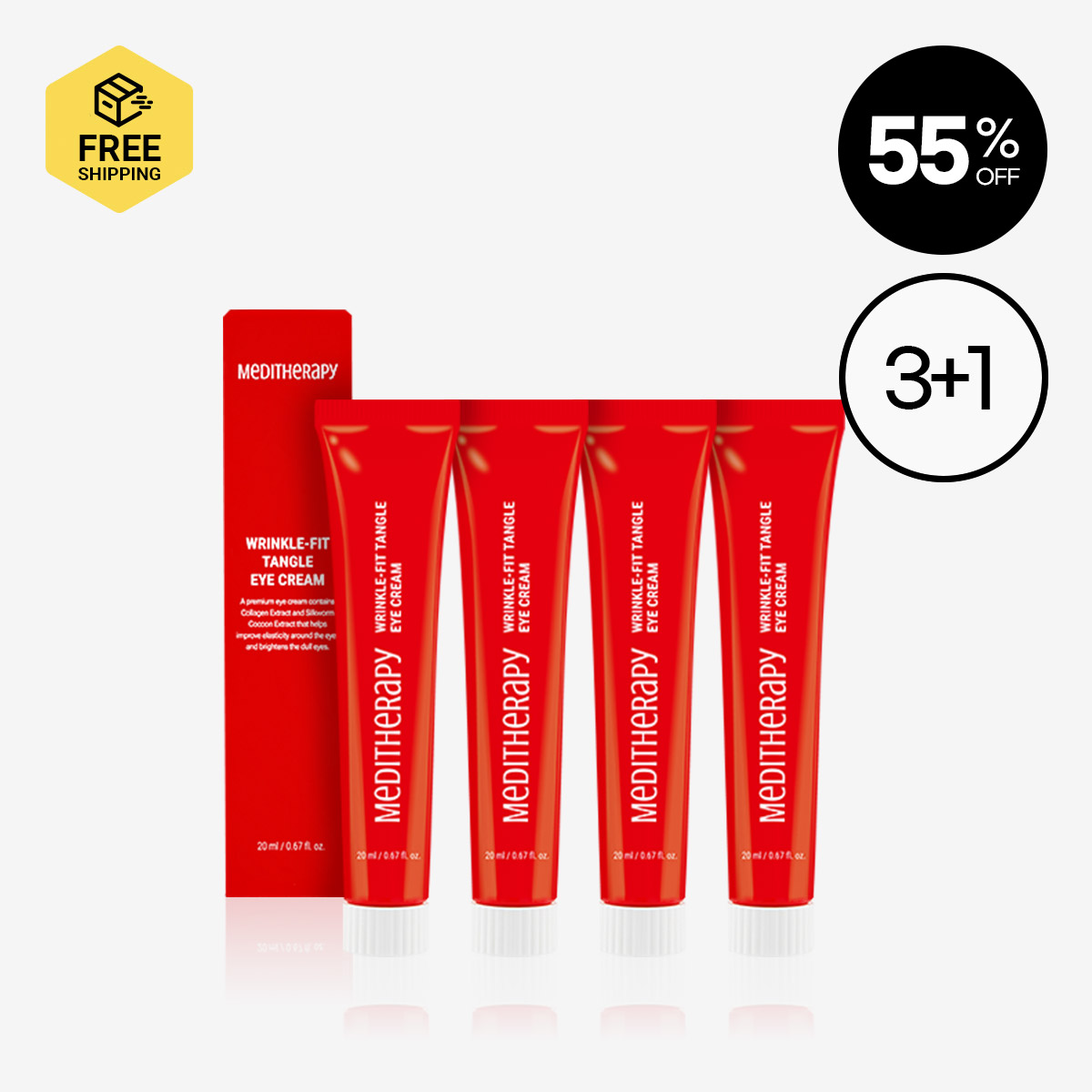 [MEDITHERAPY] Wrinkle-Fit Tangle Eye Cream Refill 3+1