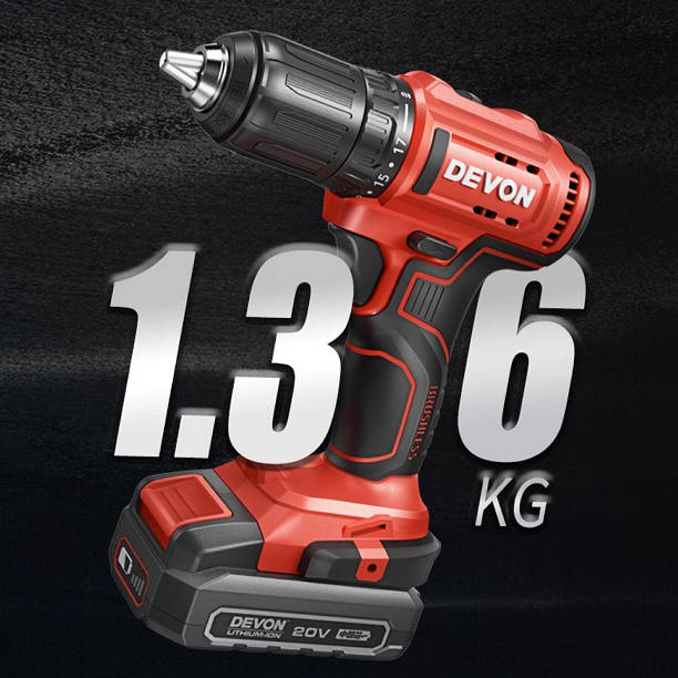 DEVON 20V Lithium-Ion Brushless Drill 5210-Li-20