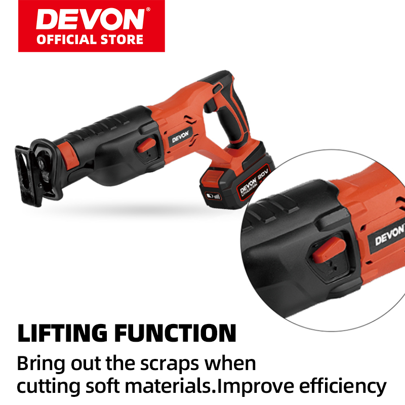 DEVON Reciprocating Saw 20V Lithium-Ion 5801-Li-20RS/N