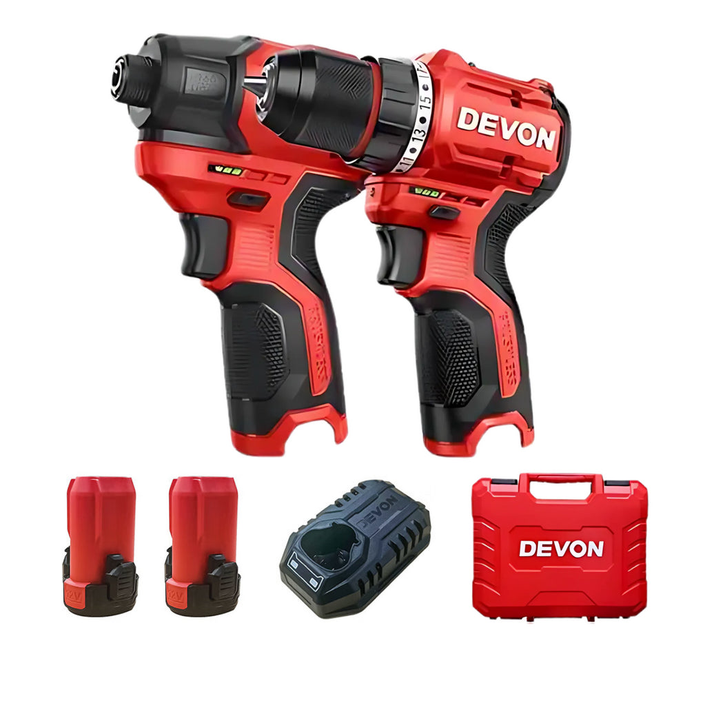 DEVON 7201-LI-12 | 12V Brushless Dual Tool Set (5767 + 5208)