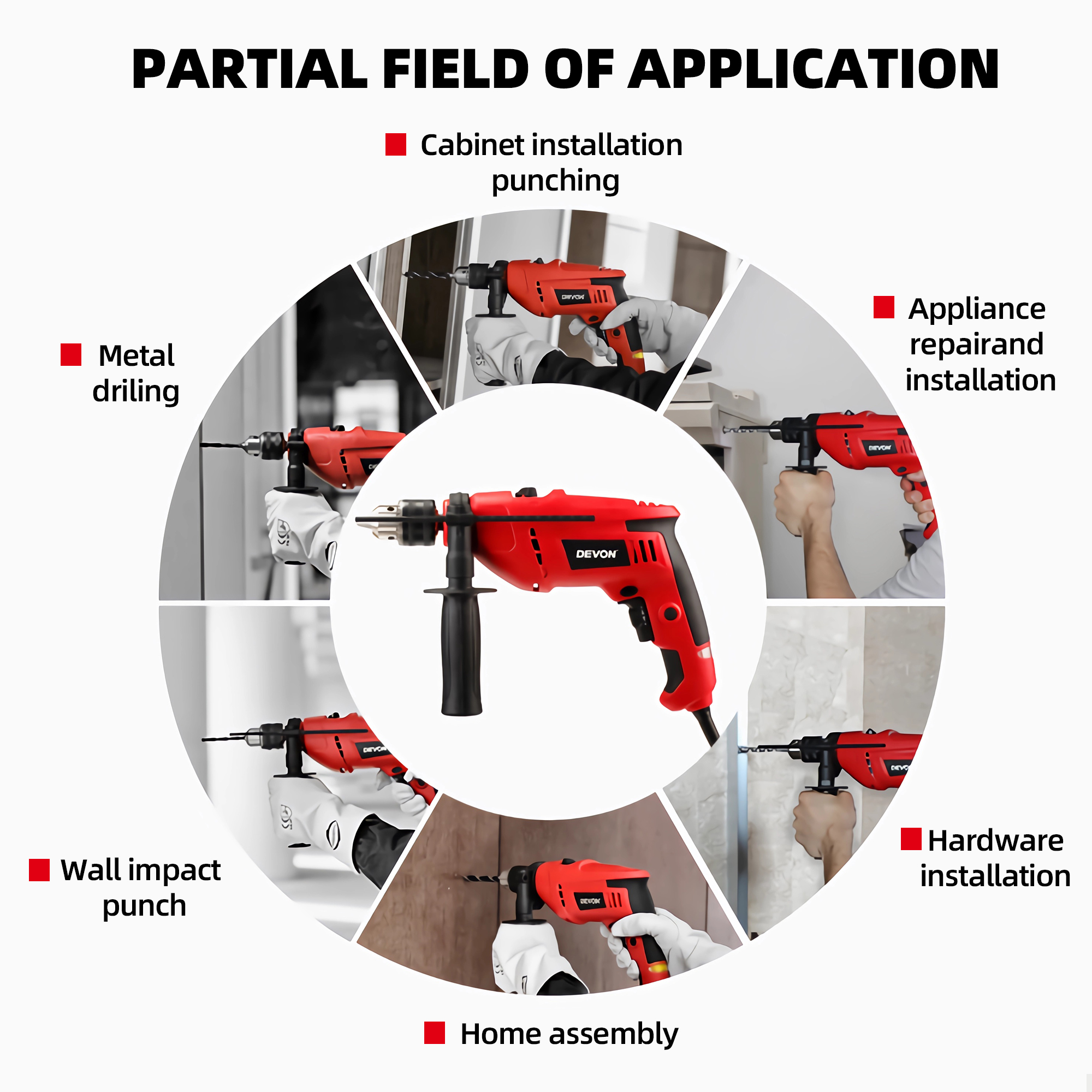 DEVON Impact Drill 13MM Electric Drill 1515