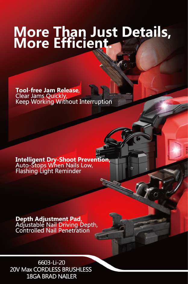 DEVON 6603-Li-20 20V Cordless F30 Brad Nailer Singapore with Lithium-Ion Battery