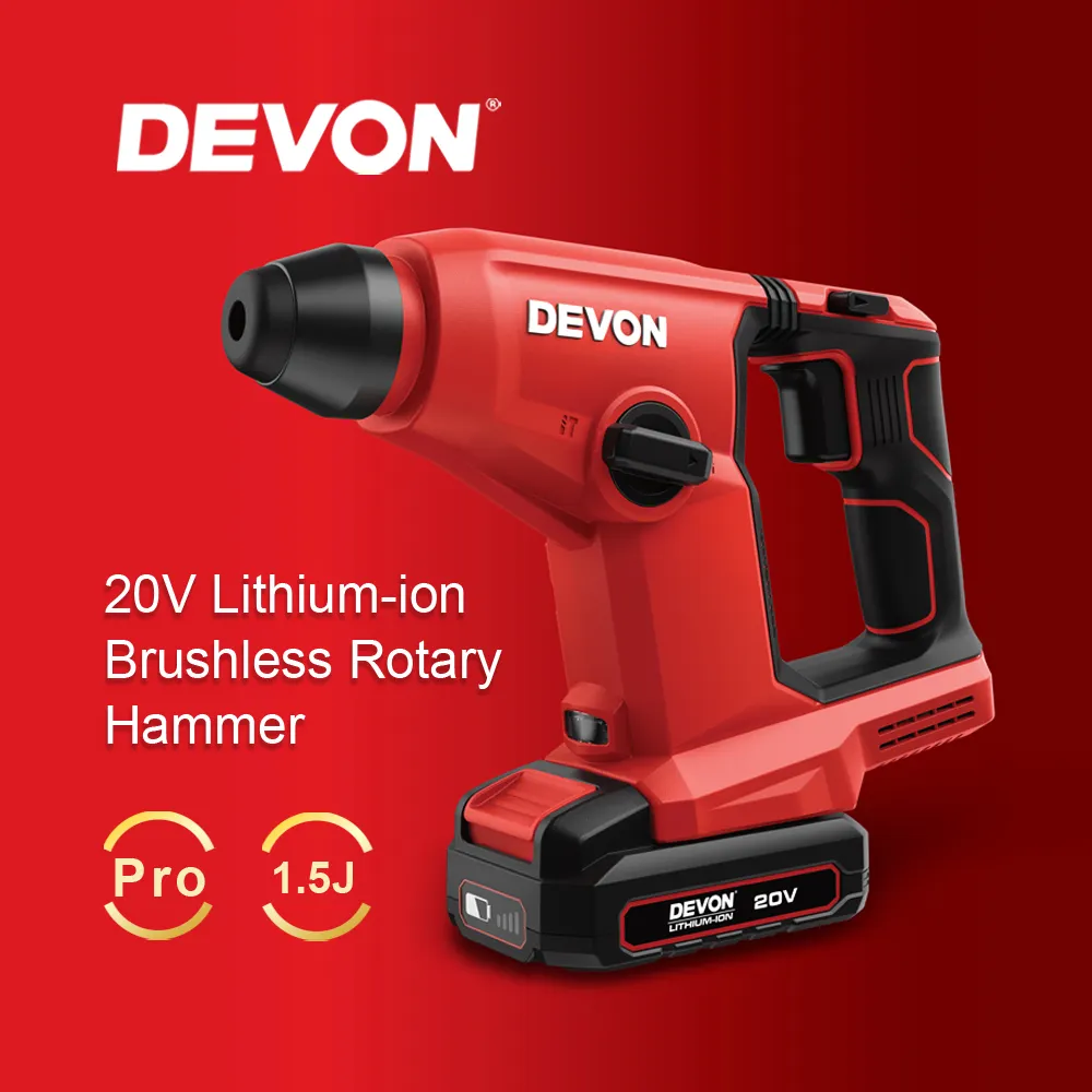 DEVON 20V Lithium-ion Brushless Rotary Hammer 5403-Li-20