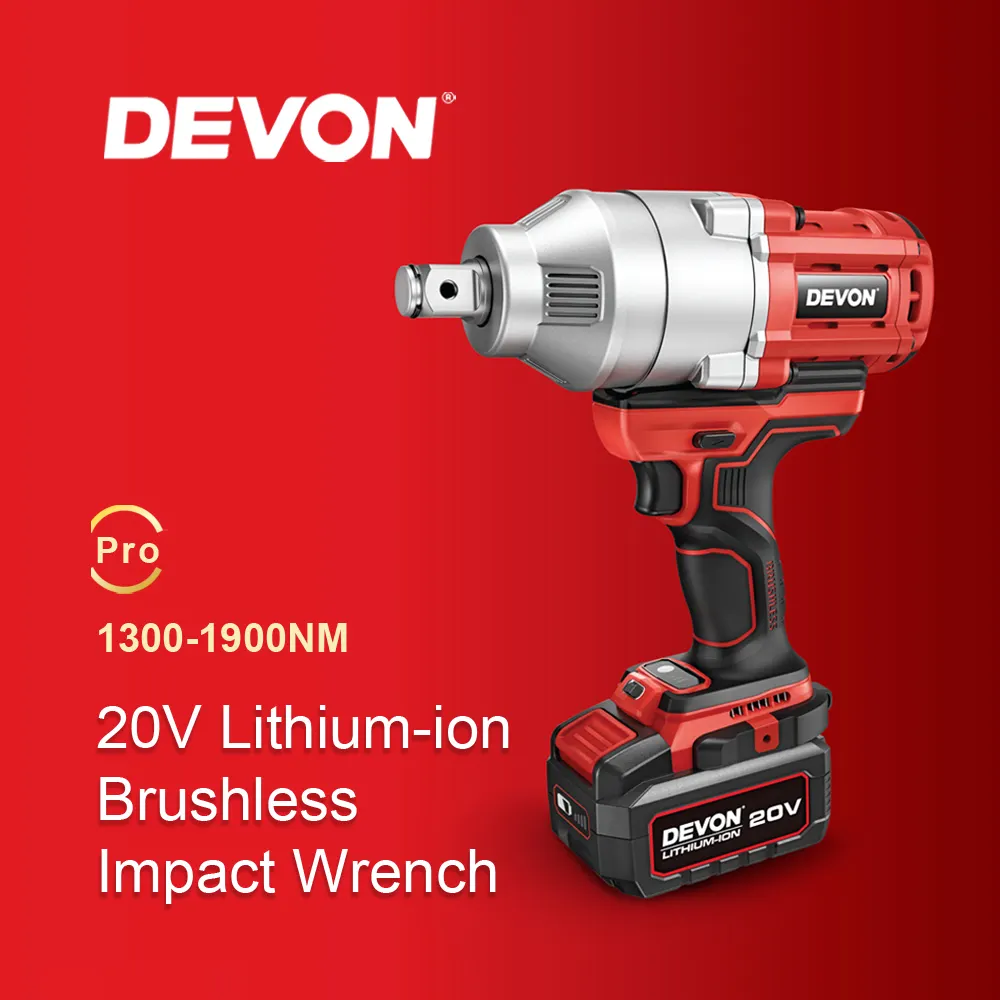DEVON 20V Lihtium-ion Brushless Impact Wrench 5758-Li-20