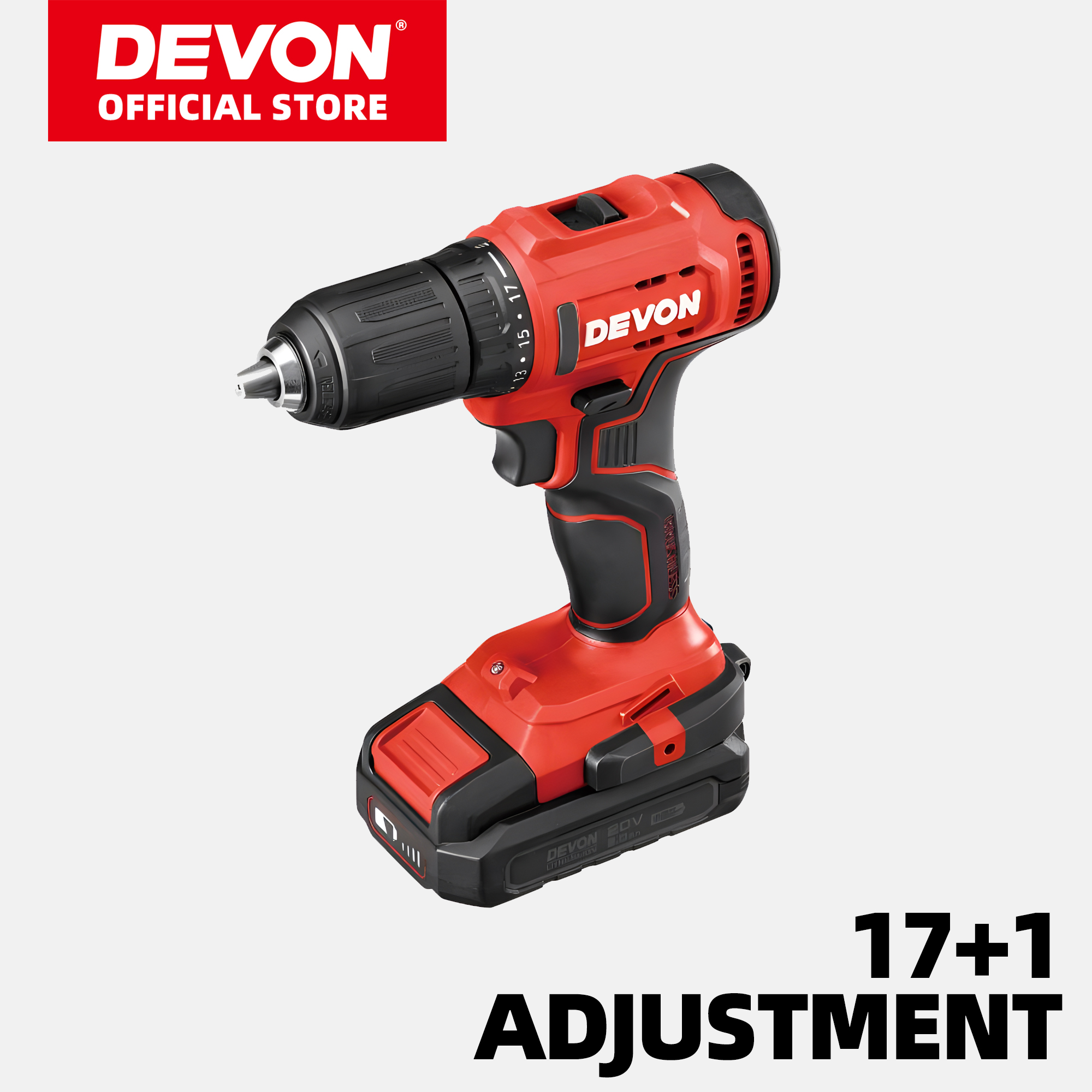 DEVON Driver Drill 5298 Cordless Lithium-ion 20V 