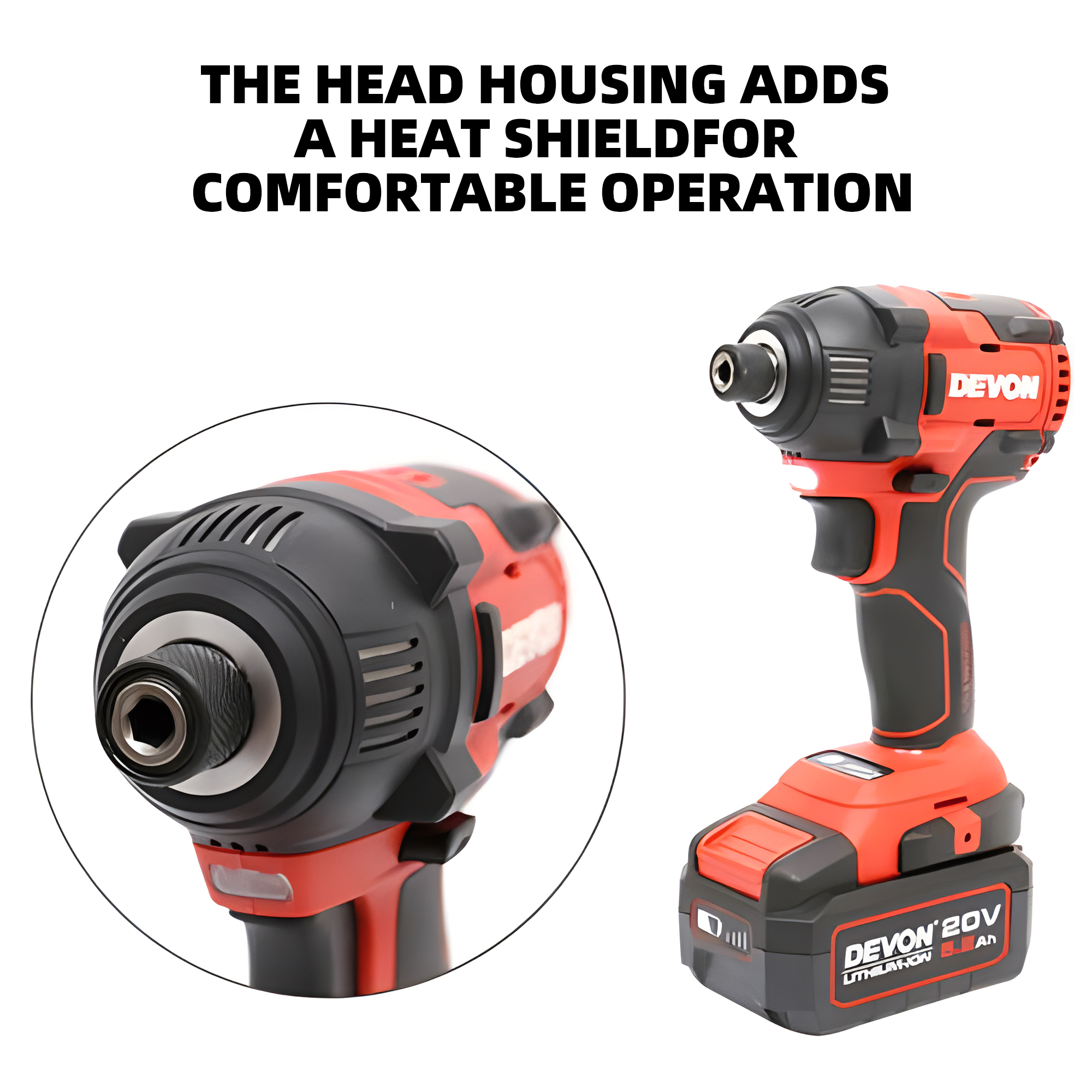 DEVON Impact Driver Cordless 5733-Li-20H  with battery