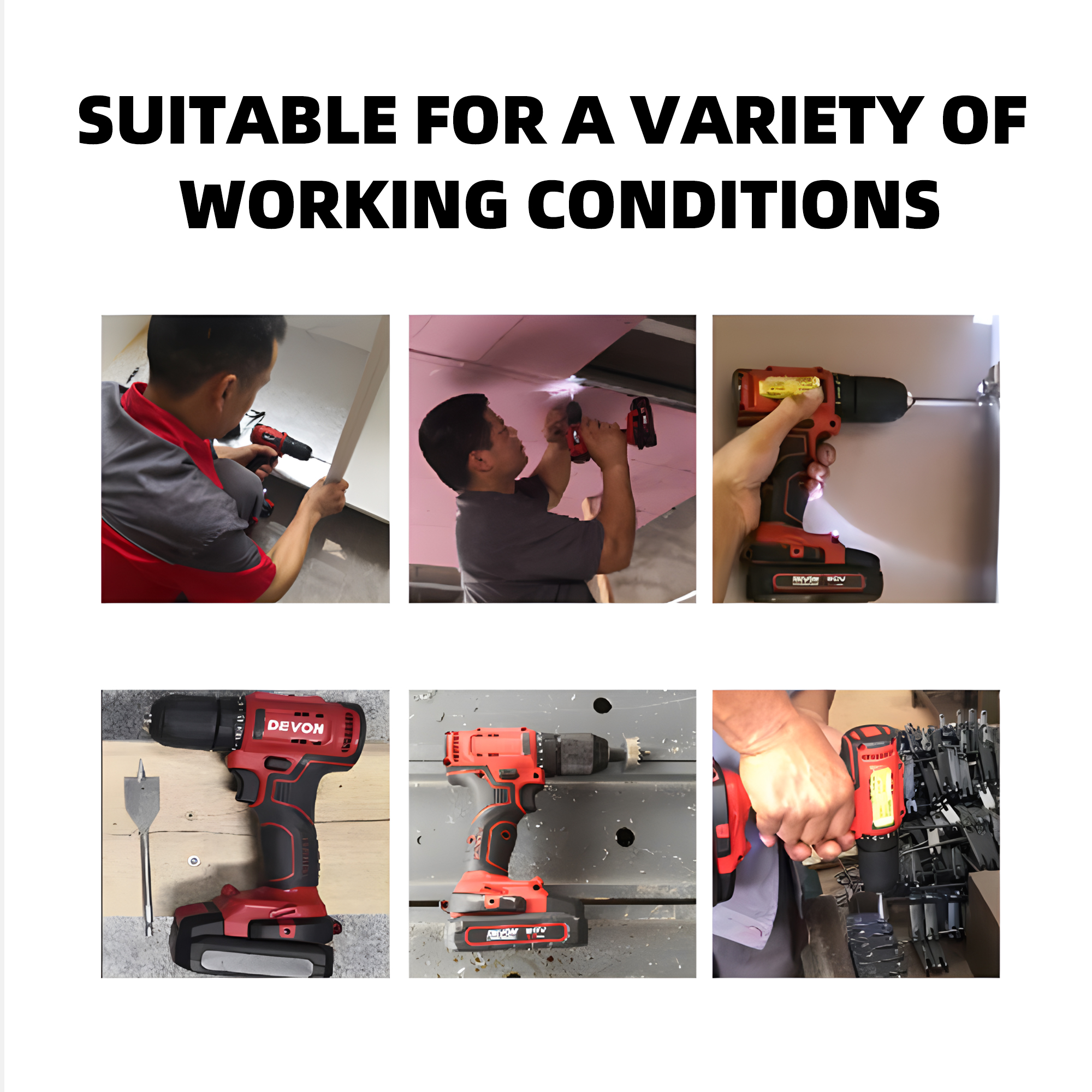 DEVON Driver Drill 5298 Cordless Lithium-ion 20V 