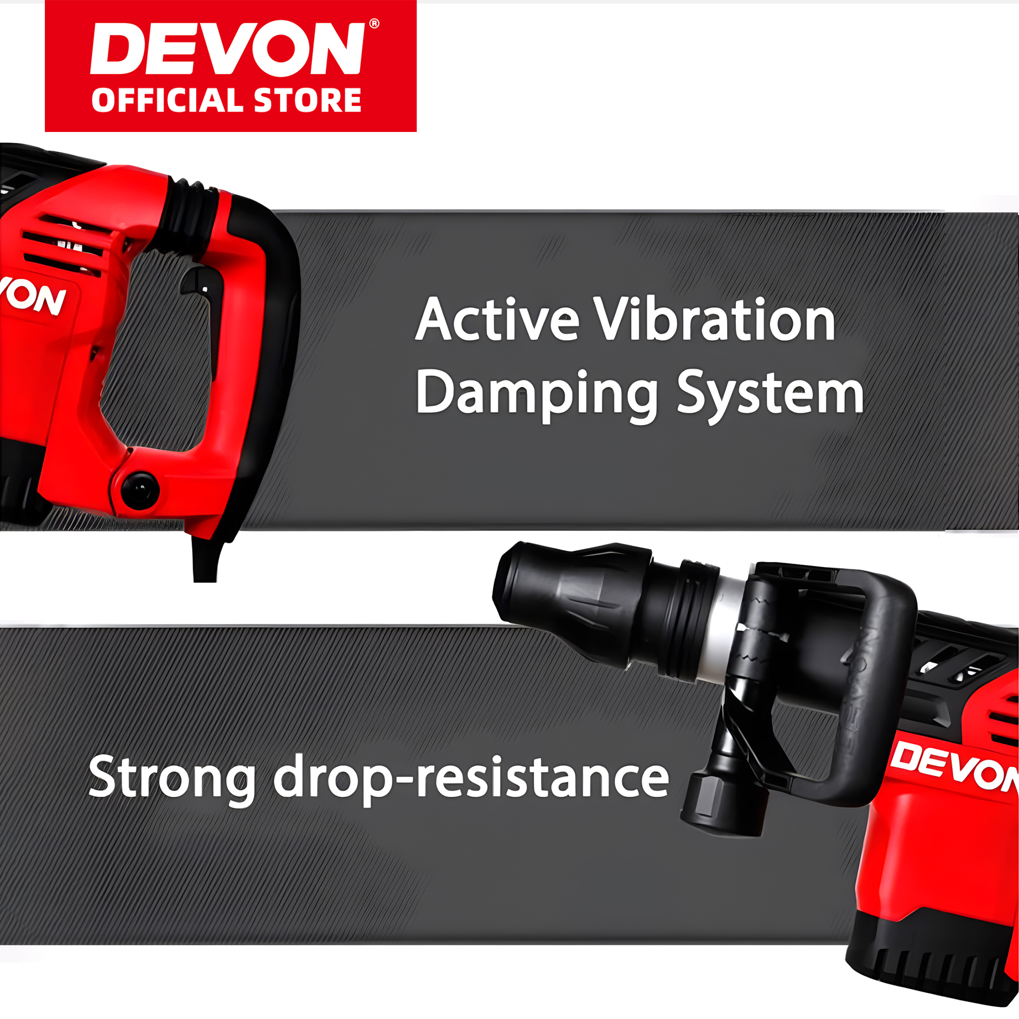 DEVON 1161-12 Demolition Hammer (5KG) with SDS Max