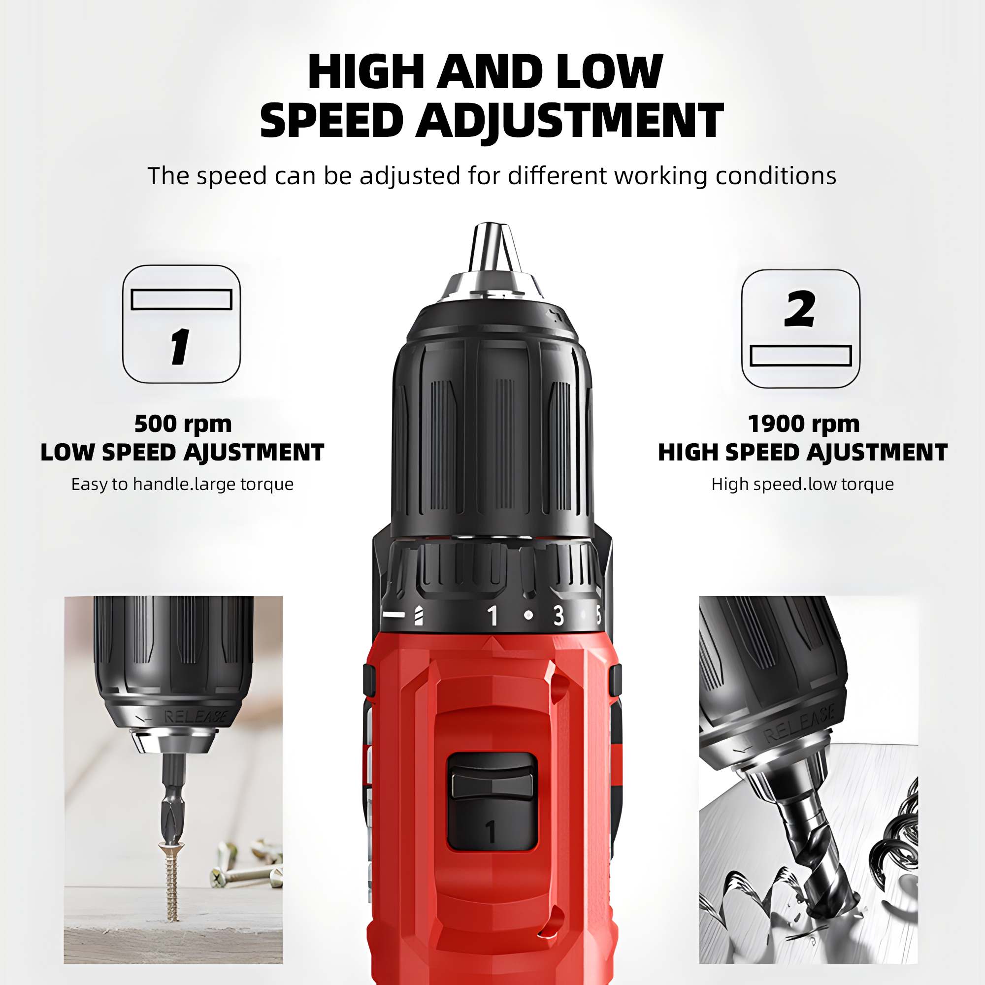 DEVON Driver Drill 5298 Cordless Lithium-ion 20V 