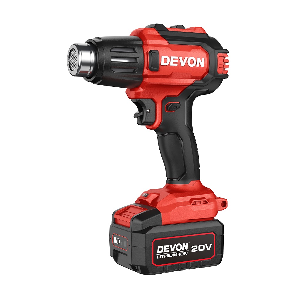 DEVON 7713 Cordless Heat Gun 20V Cordless Heat Gun 20V | Portable Battery Heat Gun for DIY & Industrial Use