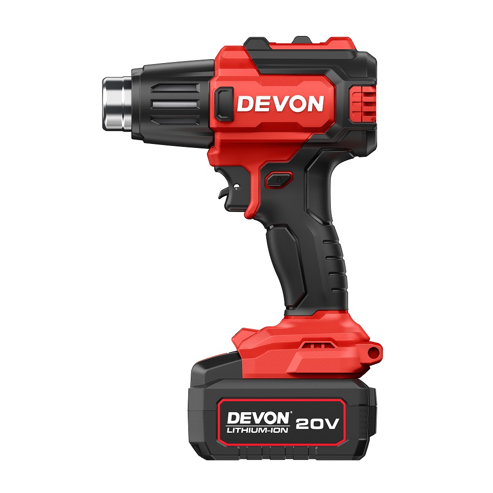DEVON 7713 Cordless Heat Gun 20V Cordless Heat Gun 20V | Portable Battery Heat Gun for DIY & Industrial Use