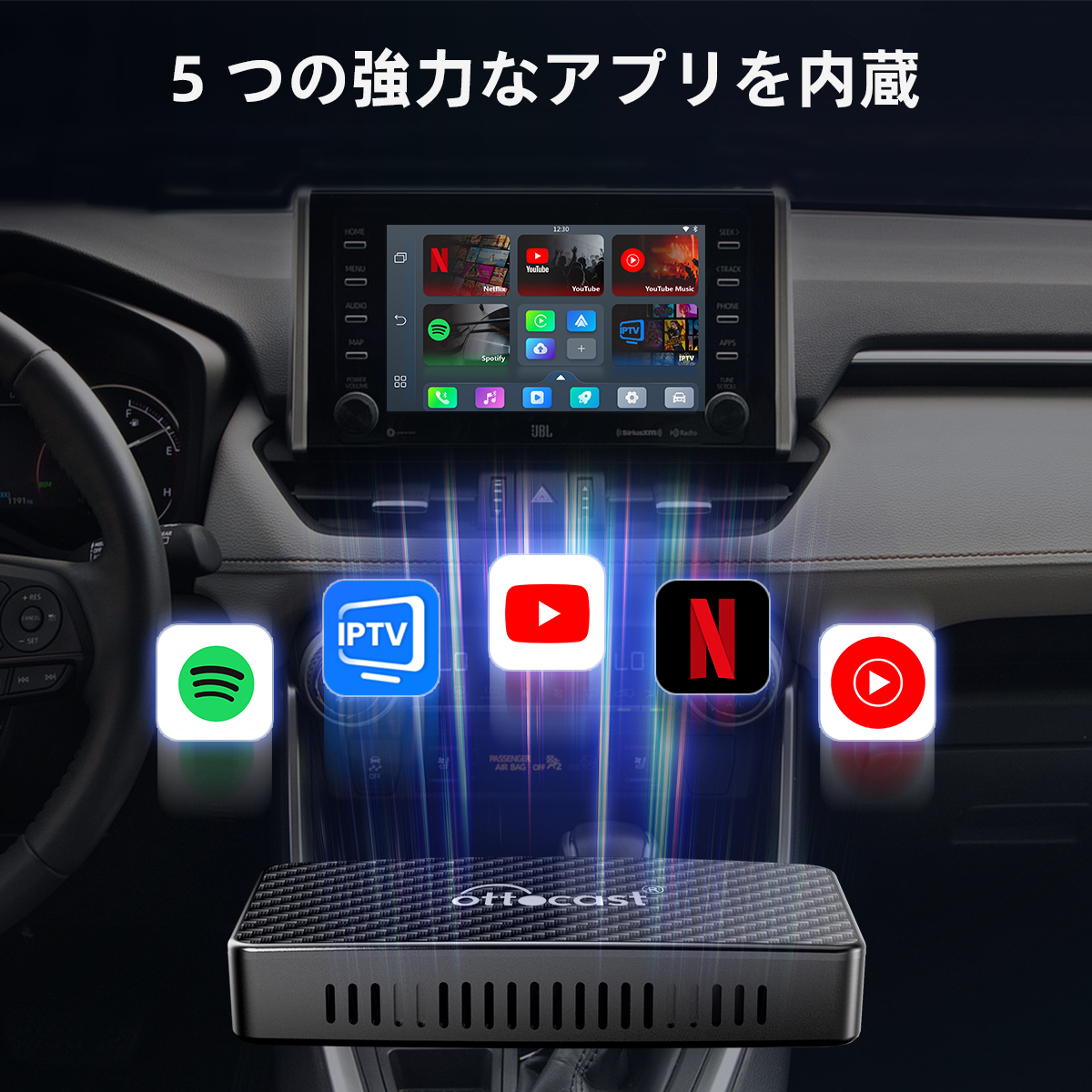 Play2Video Wireless CarPlay/ Android Auto All-in-one Adapter