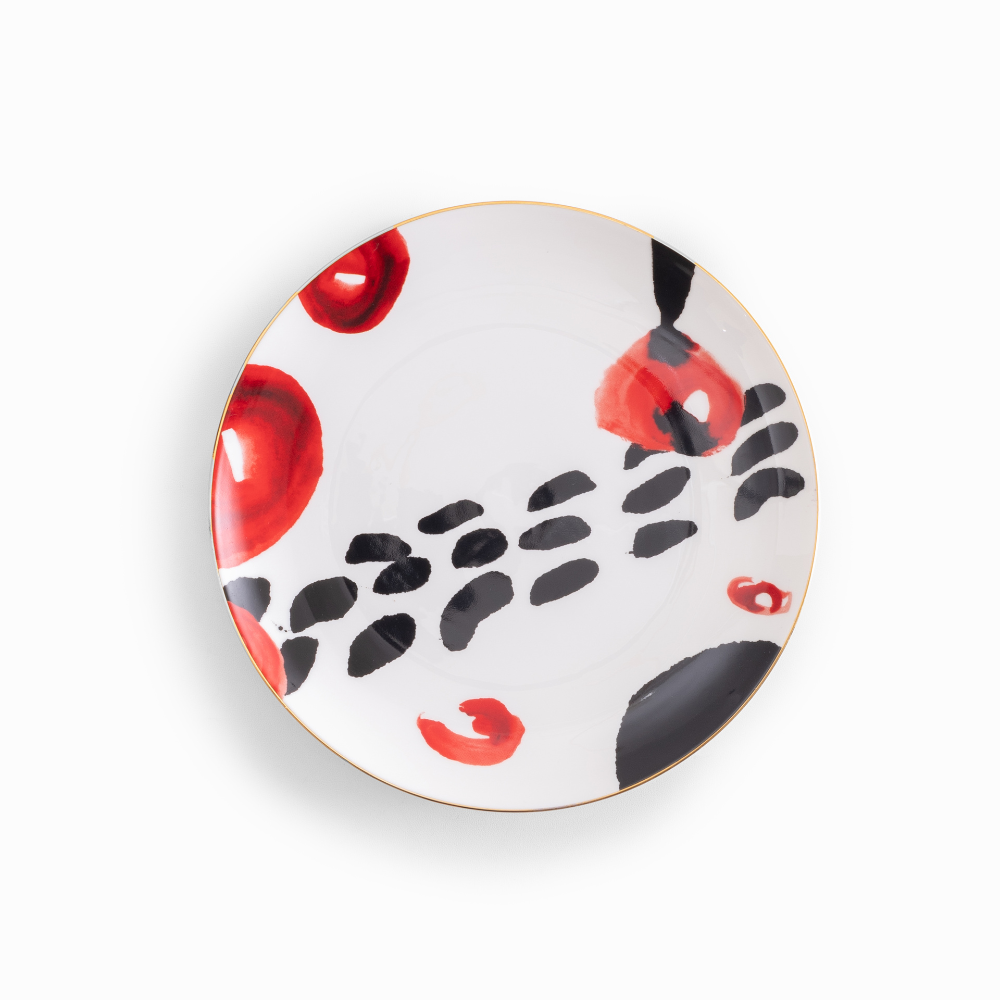 ORIENTAL SYMPHONY COLLECTION - ROUND BONE CHINA PLATE