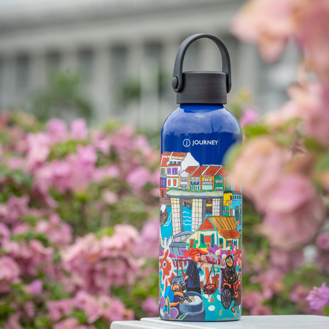 THREADS OF SINGAPORE COLLECTION - INSULATED WATER BOTTLE