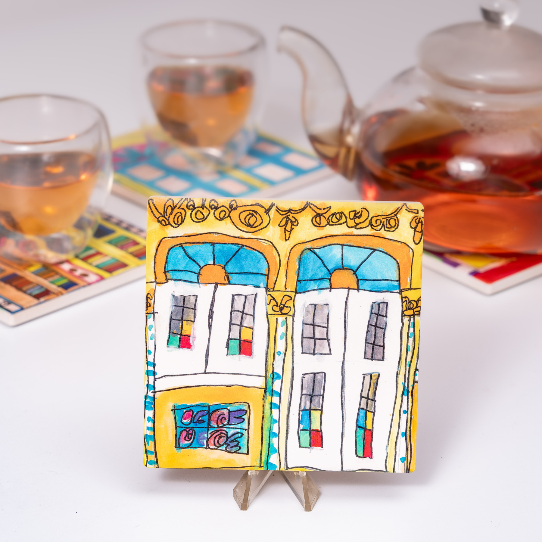 HERITAGE WINDOWS COLLECTION – CERAMIC COASTER (SET OF FOUR)