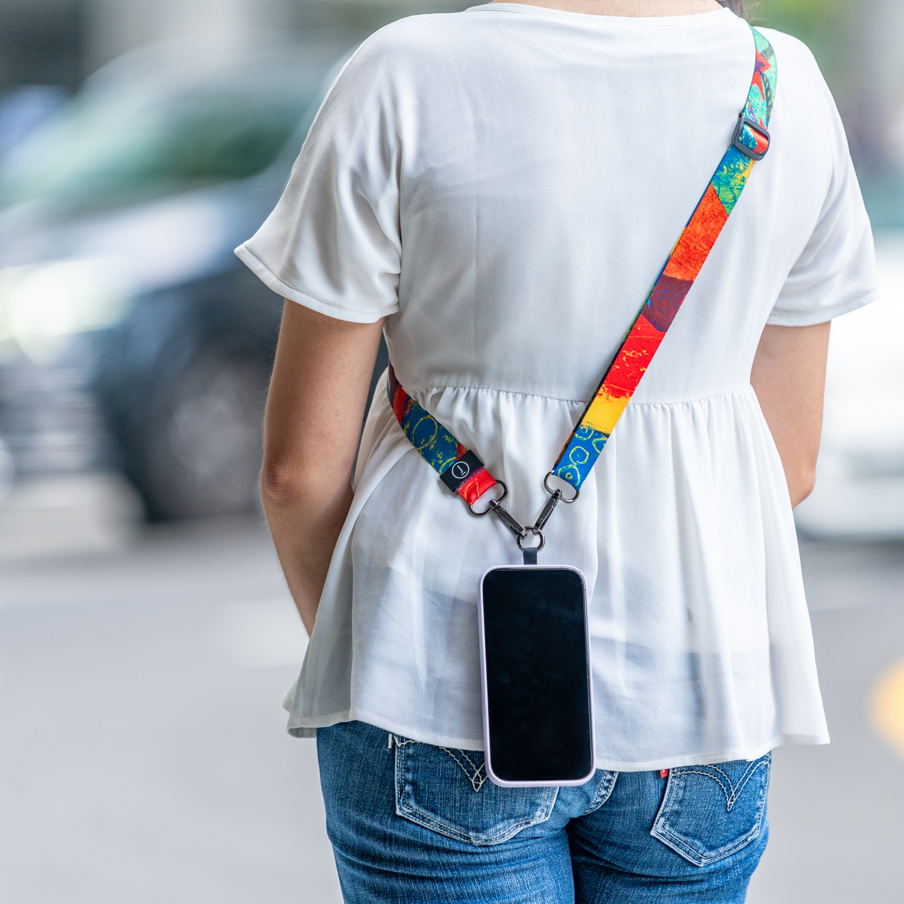 INSIDE OUT COLLECTION - CROSS BODY PHONE STRAP