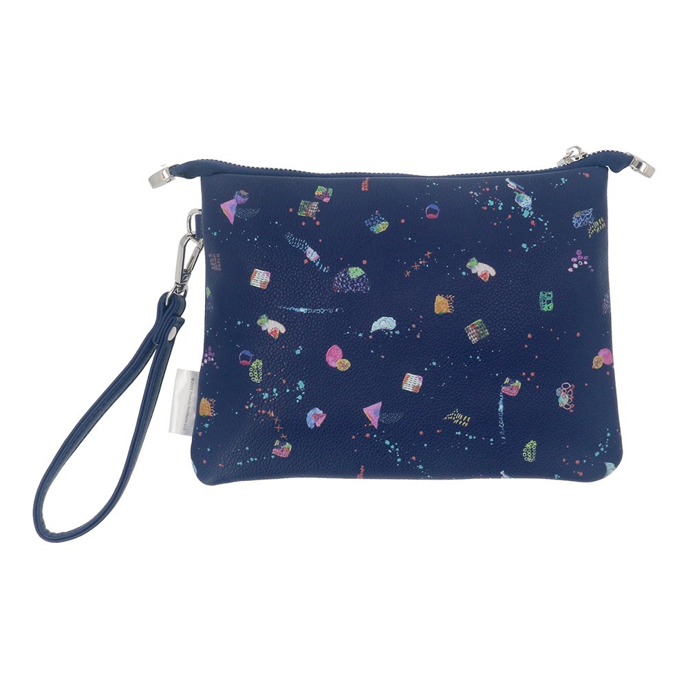 GALACTIC PLAYGROUND COLLECTION - SNOOPY & WOODSTOCK WRISTLET POUCH (NAVY BLUE)