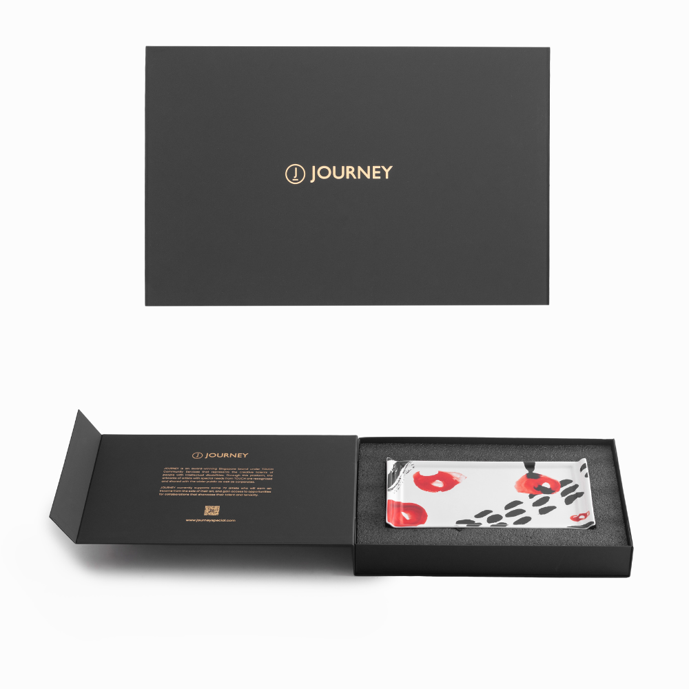 ORIENTAL SYMPHONY COLLECTION - 13"  RECTANGULAR BONE CHINA PLATE