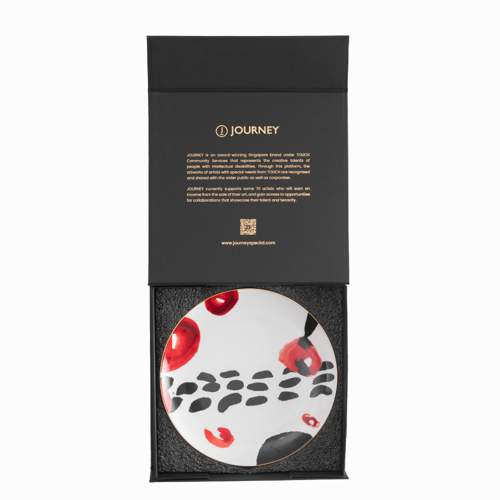 ORIENTAL SYMPHONY COLLECTION - ROUND BONE CHINA PLATE