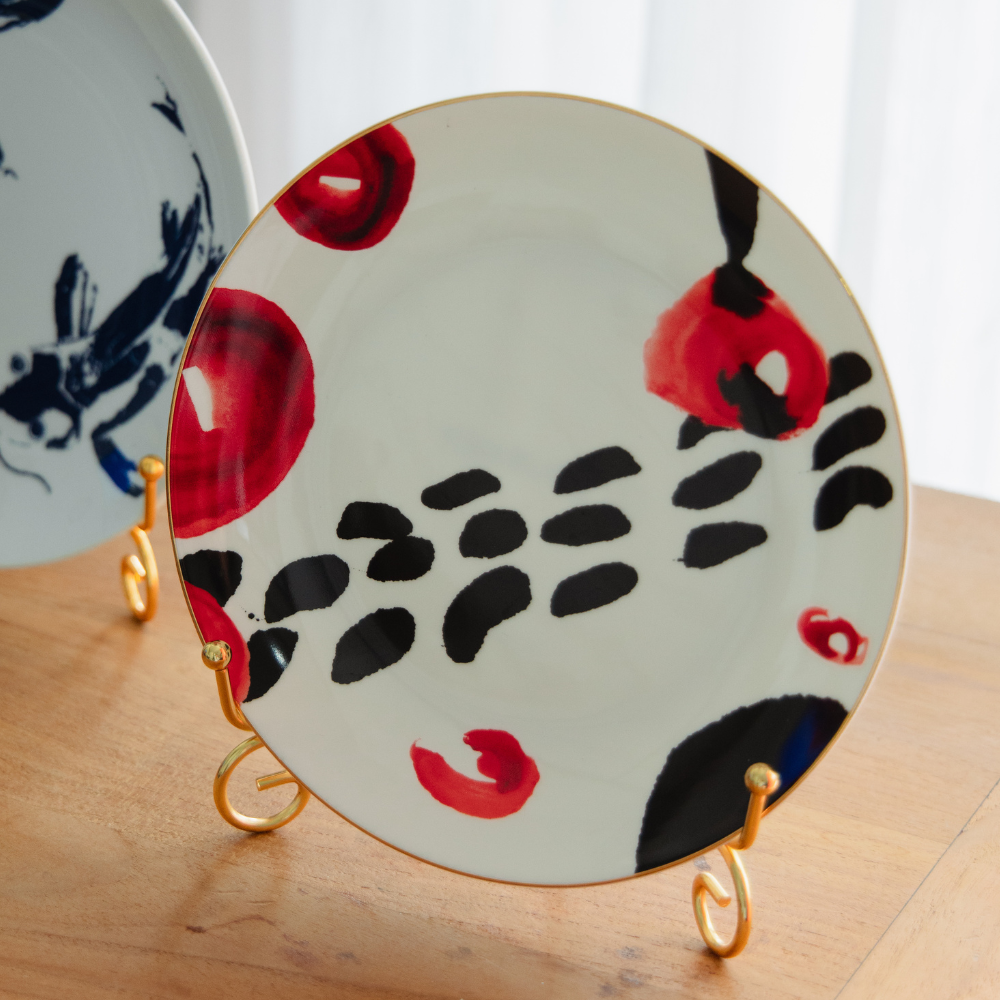 ORIENTAL SYMPHONY COLLECTION - ROUND BONE CHINA PLATE