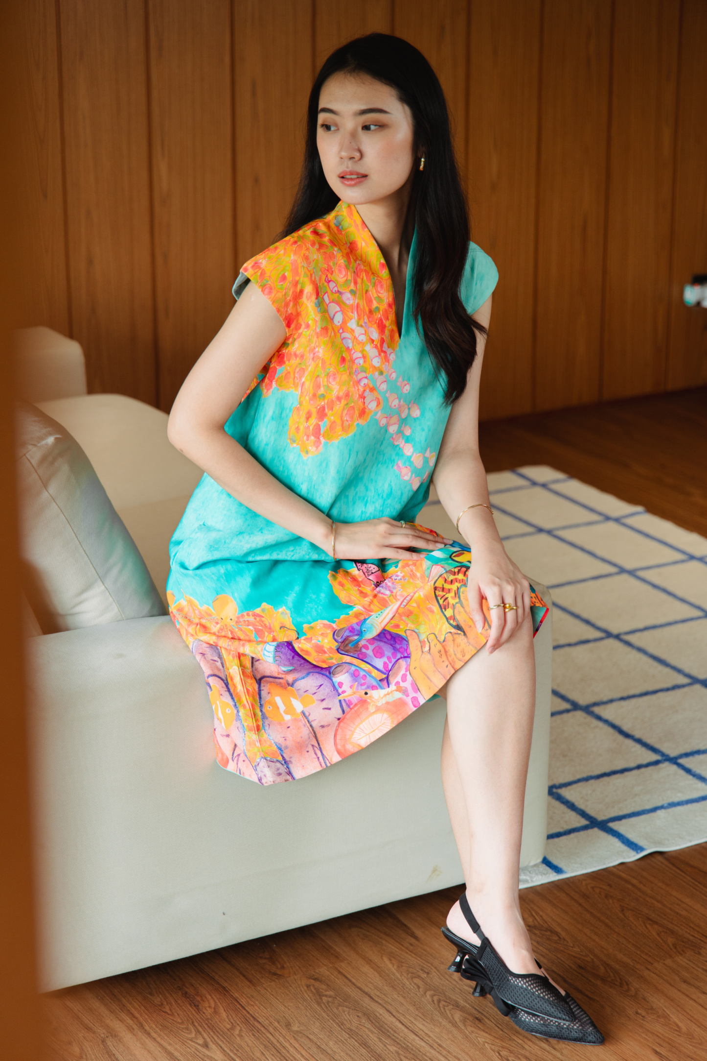 SEA MY WORLD COLLECTION - A LINE DRESS