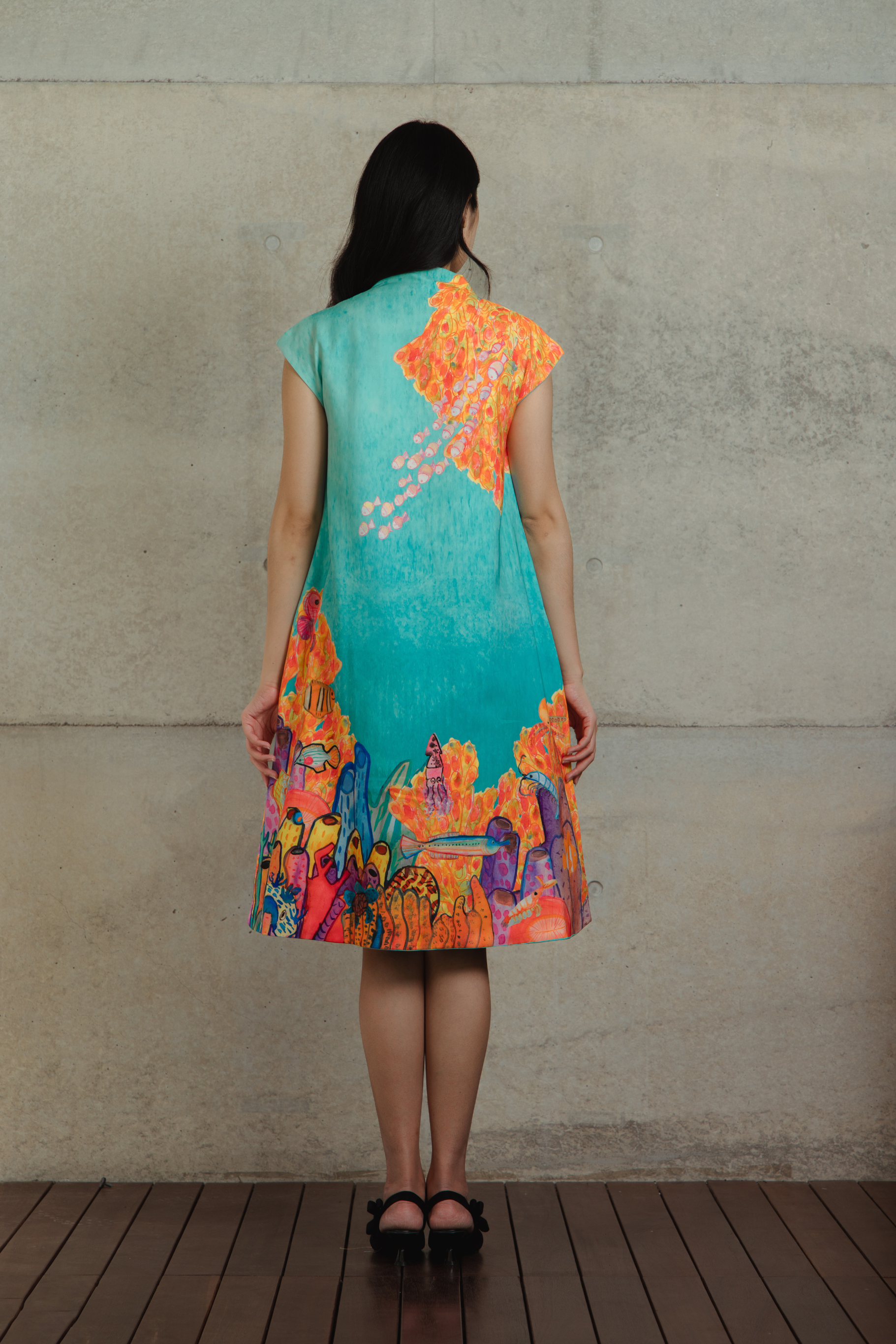 SEA MY WORLD COLLECTION - A LINE DRESS