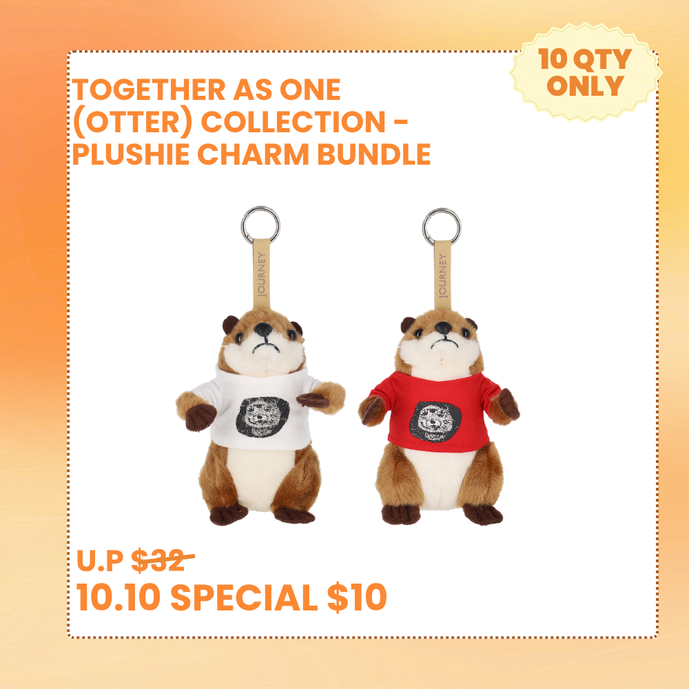 [10.10 FLASH SALE] TOGETHER AS ONE (OTTER) COLLECTION - PLUSHIE CHARM BUNDLE